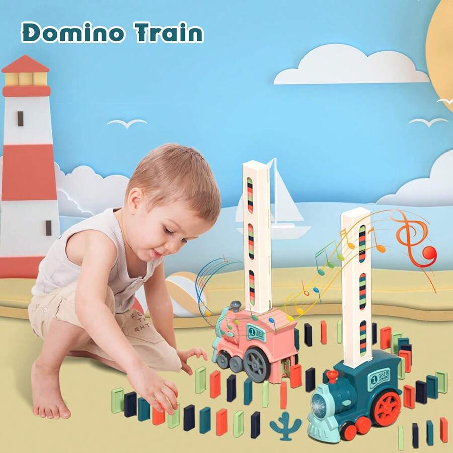 Trenes De Juguetes 100PCS Dominó Niños
