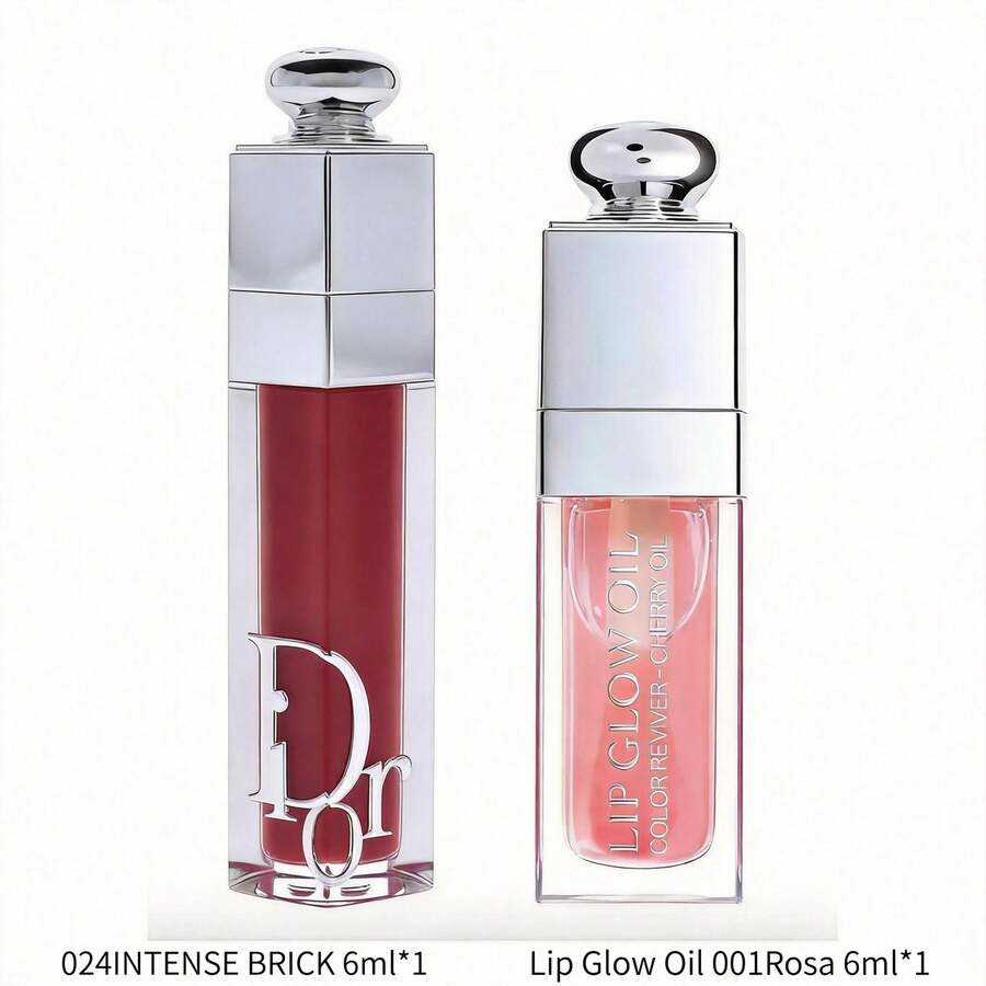 Dior Addict Lip Maximizer 024 INTENSE BRICK +Dior Addict Lip Glow Oil