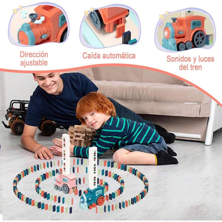 Trenes De Juguetes 100PCS Dominó Niños