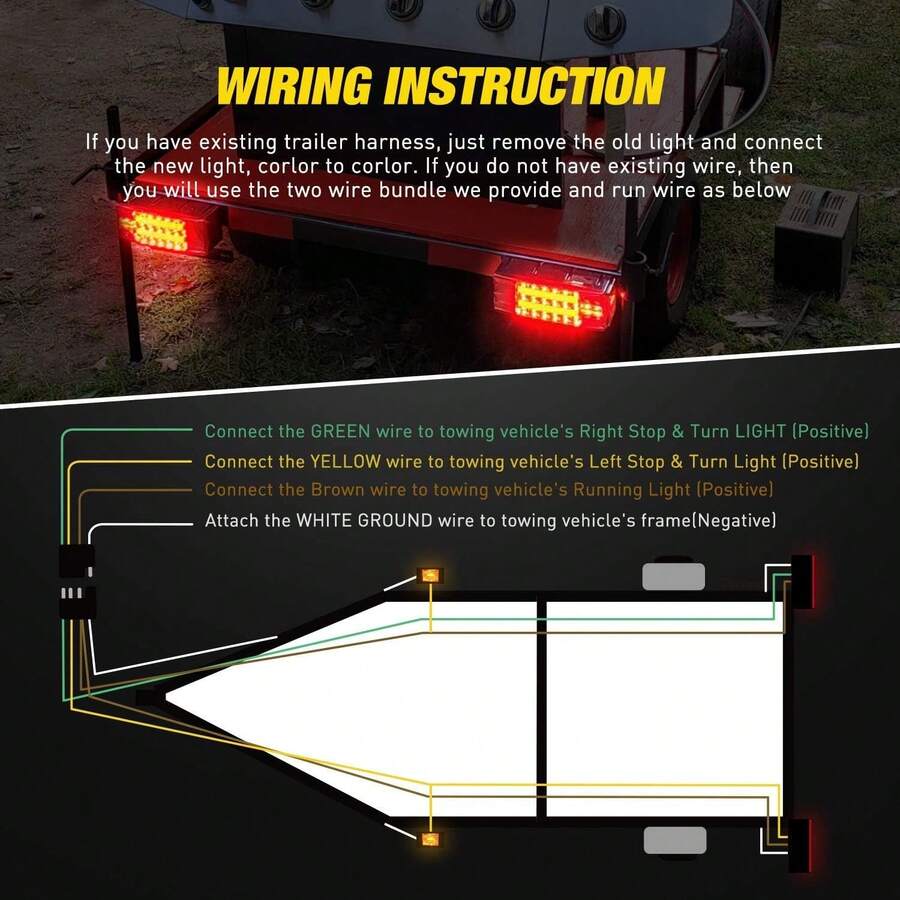 Kit Compacto De Luces LED para remolque