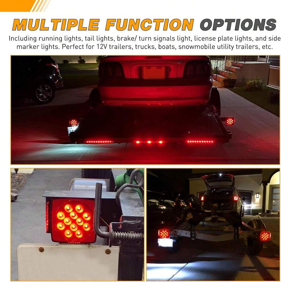 Kit Compacto De Luces LED Para Remolque Con Calaveras