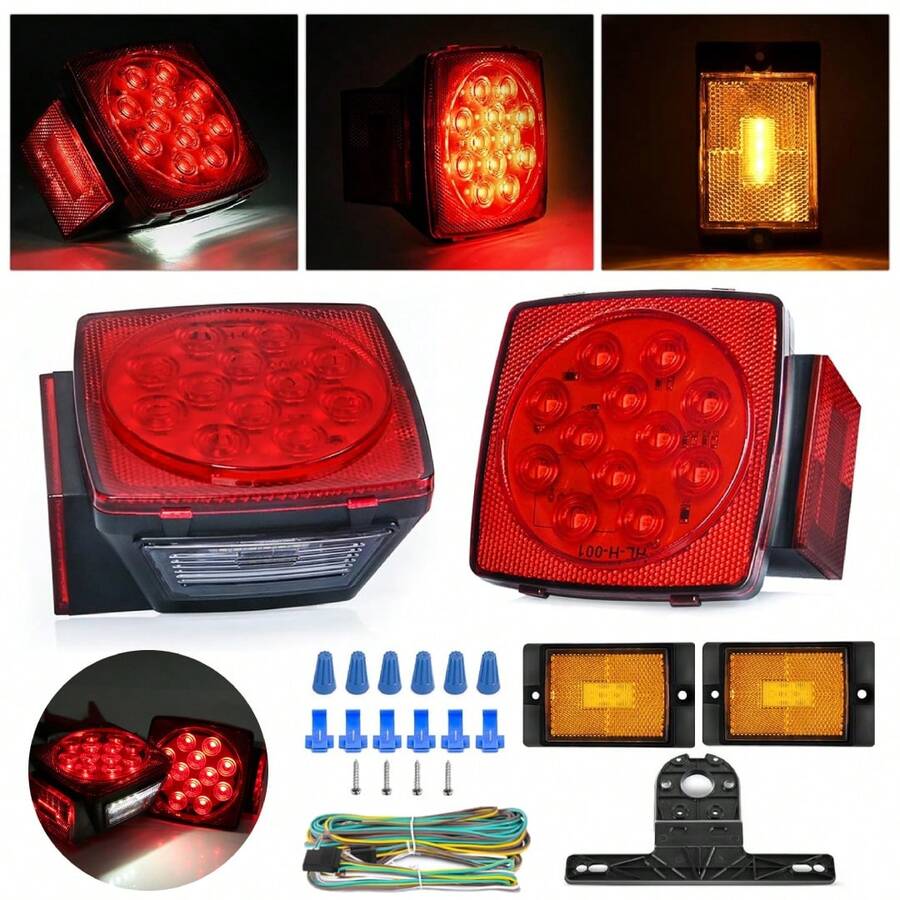 Kit Compacto De Luces LED Para Remolque Con Calaveras