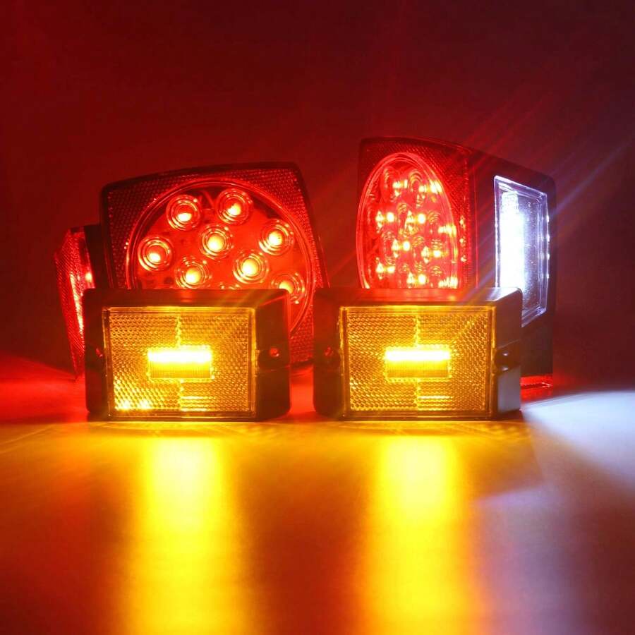 Kit Compacto De Luces LED Para Remolque Con Calaveras