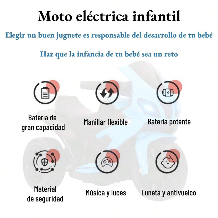 Motocicleta Eléctrica Infantil