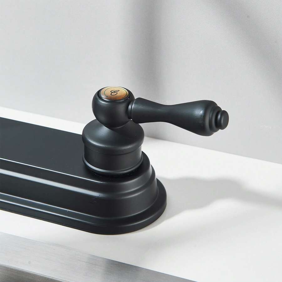 grifo de cocina de doble manija con caño flexible en forma de cuello de cisne