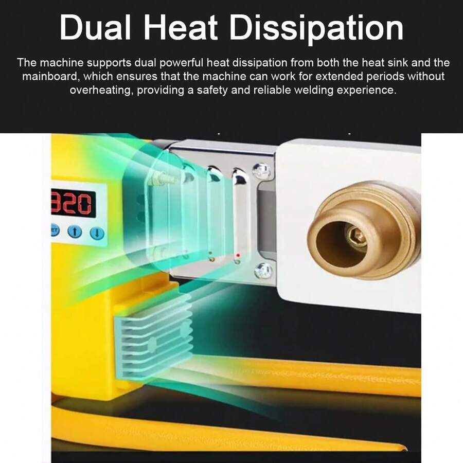 Máquina De Soldadura Por Calor Eléctrica 1000w 0-320℃ Para Tubos