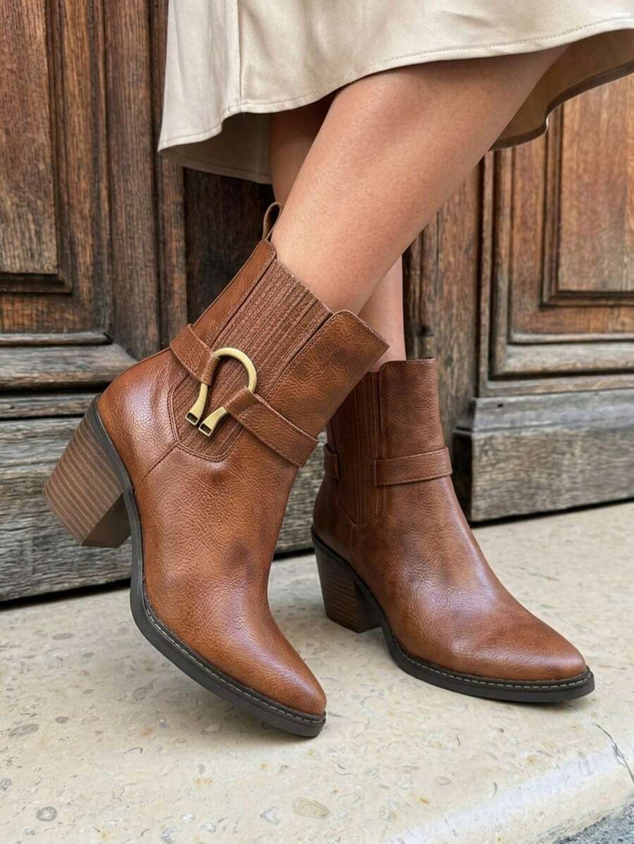 Botines vaqueros cortos