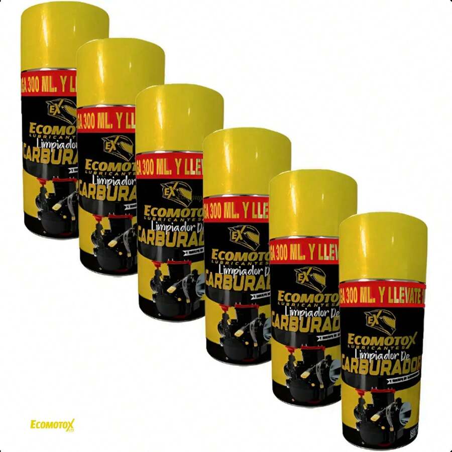 Limpiador de Carburador Carbuklin Ecomotox Paquete 6 Piezas