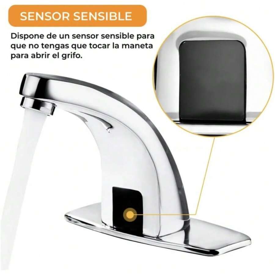 Automatic Touchless Bathroom Faucet Grifo Automático