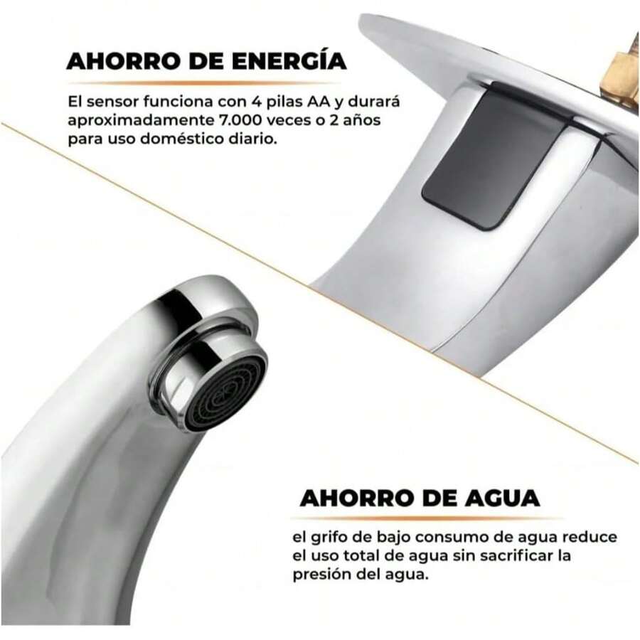 Automatic Touchless Bathroom Faucet Grifo Automático