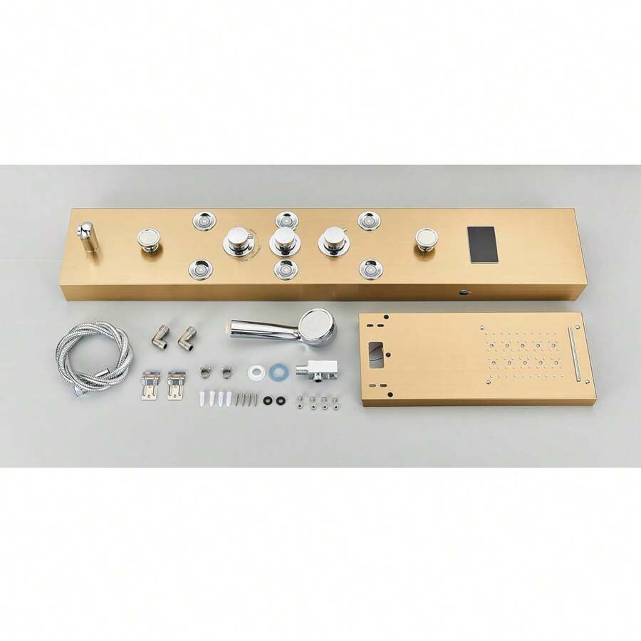 Lujo Paneles de Ducha Regadera Para Baño Kit LED 6 Funciones
