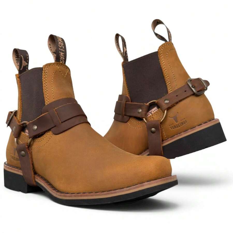BOTINES PIEL GENUINA VAQUEROS