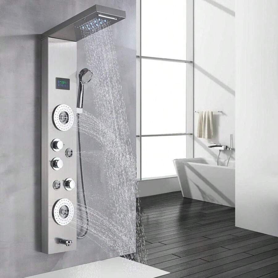 Panel de ducha LED Tower Tower Sistema de lluvia