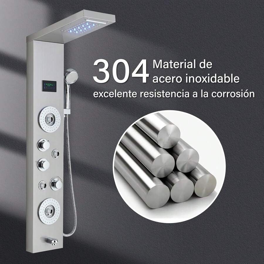 Panel de ducha LED Tower Tower Sistema de lluvia