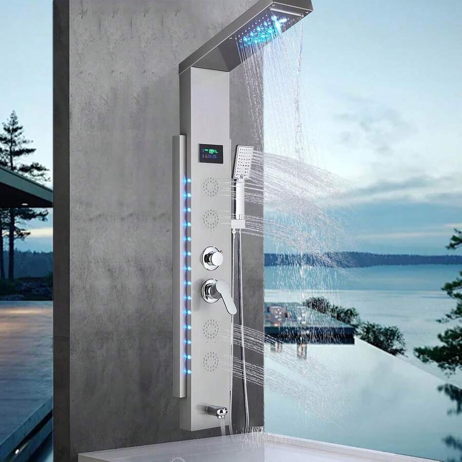 Mcmxtap Panel de Ducha con Grifo para Bañera y Hidromasaje