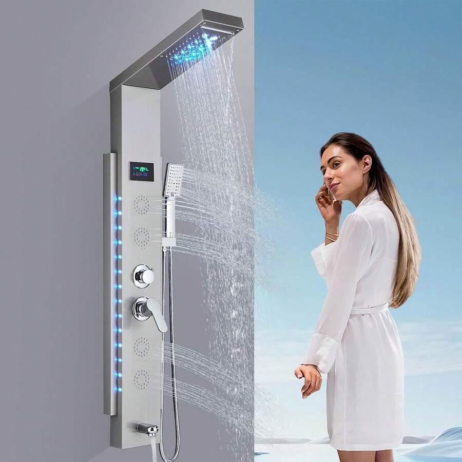 Mcmxtap Panel de Ducha con Grifo para Bañera y Hidromasaje
