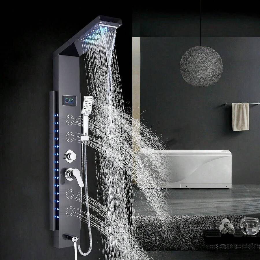 Mcmxtap Panel de Ducha con Grifo para Bañera y Hidromasaje