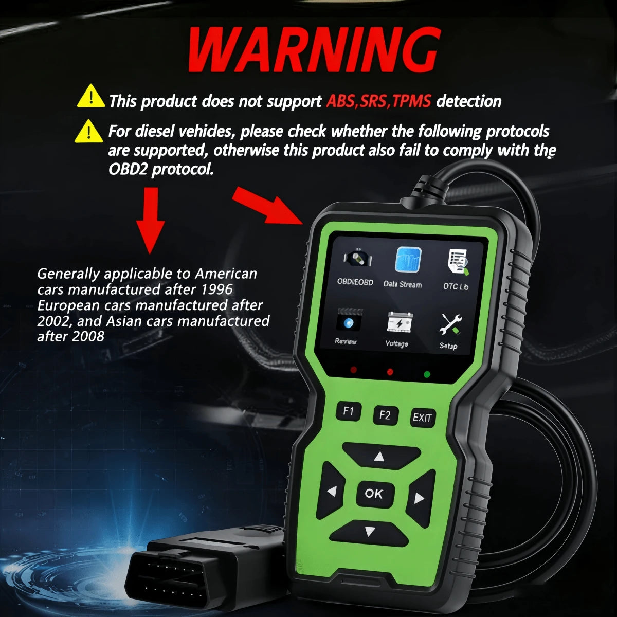 Escáner de diagnóstico OBD V519