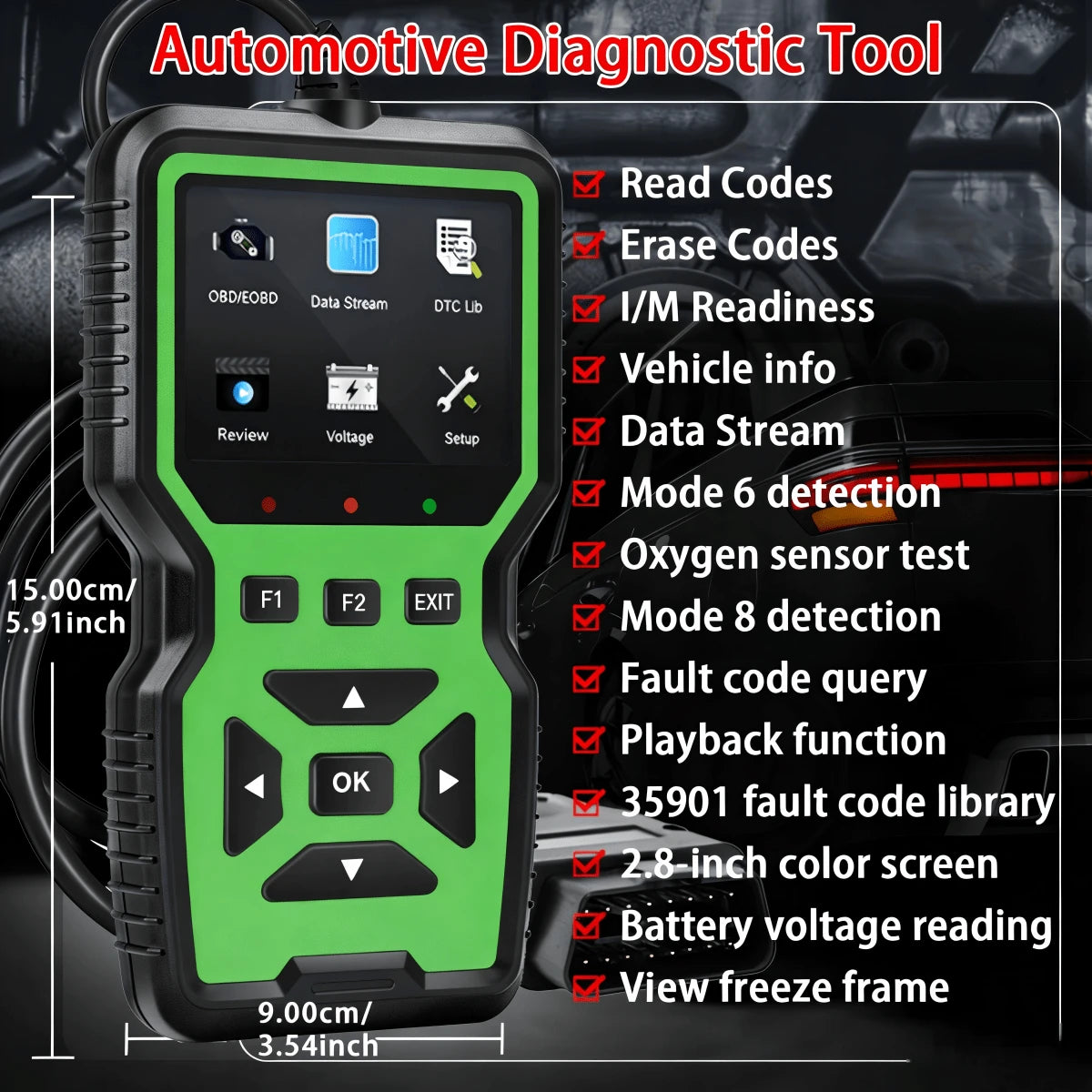 Escáner de diagnóstico OBD V519