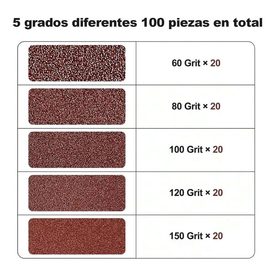 Juego De 100 Discos De Lija