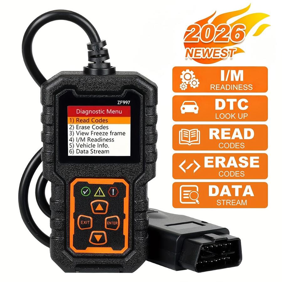 Escáner OBDII ZF997, lector de códigos de falla del motor