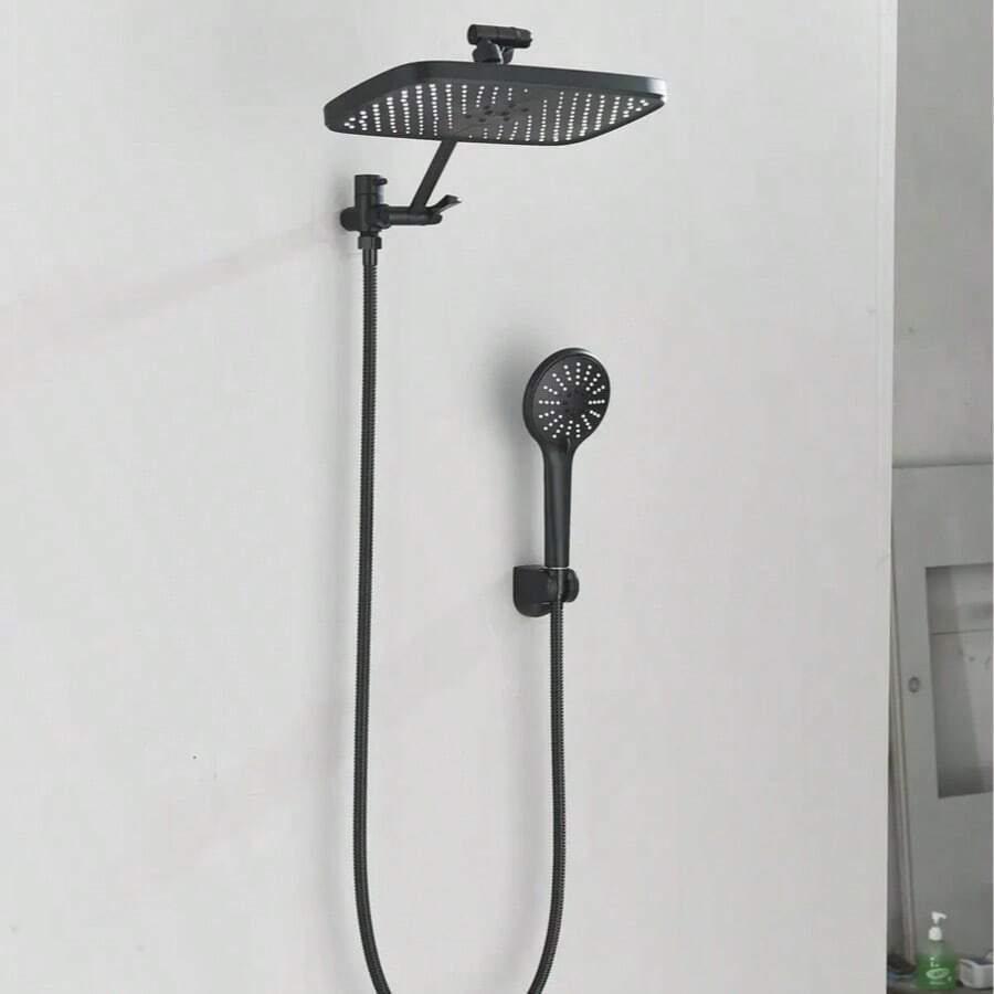 Cabezal de ducha tipo lluvia con rociador de mano combinado