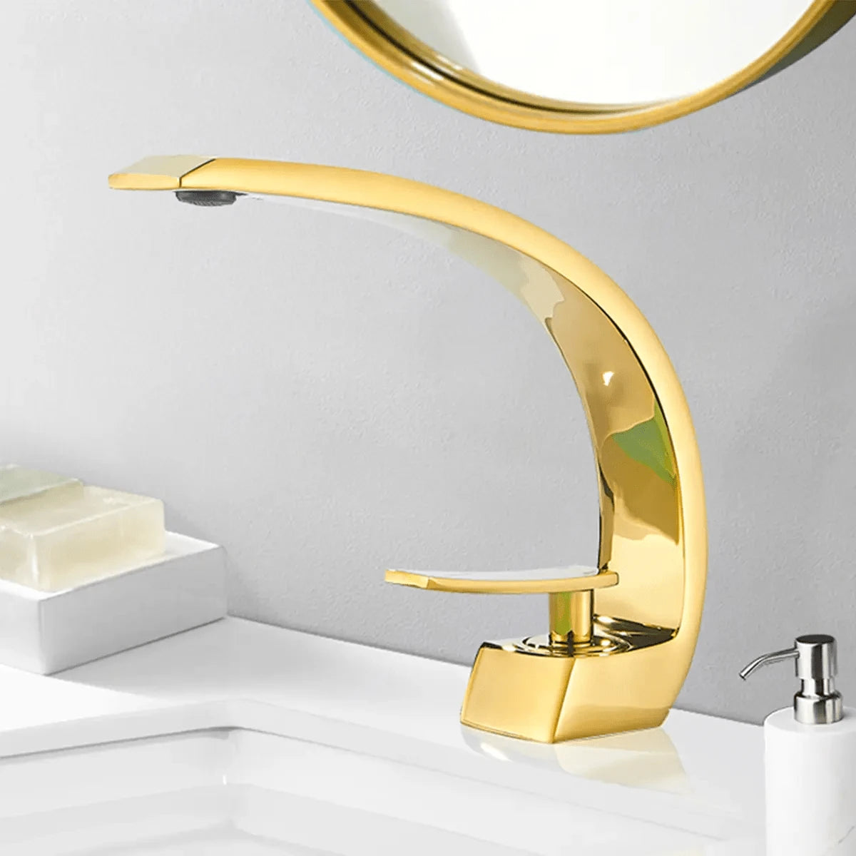 Grifo Monomando Mezclador Llave Fregadero Para Baño