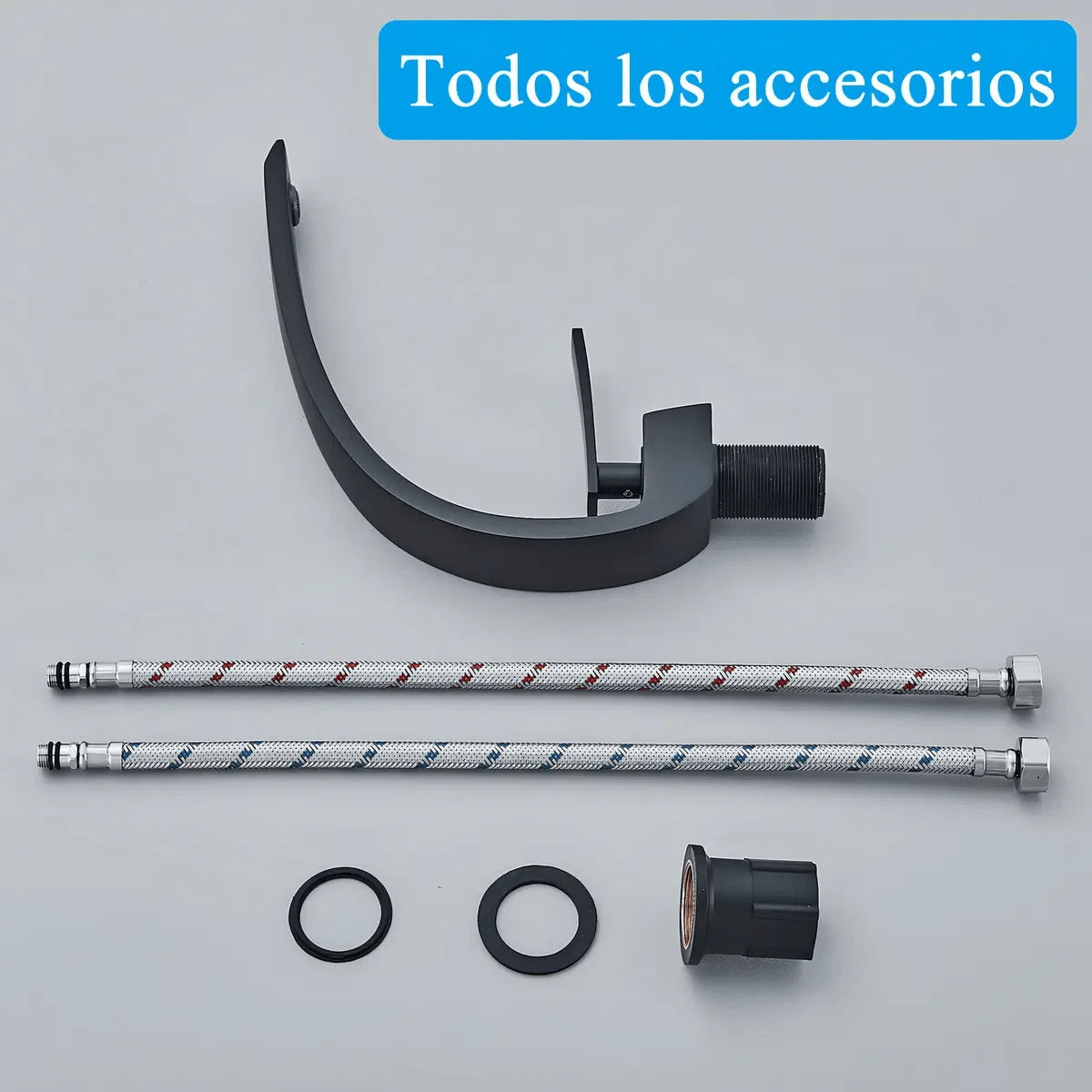 Mcmxtap Plateado/Negro/Dorado Grifo Monomando Mezclador