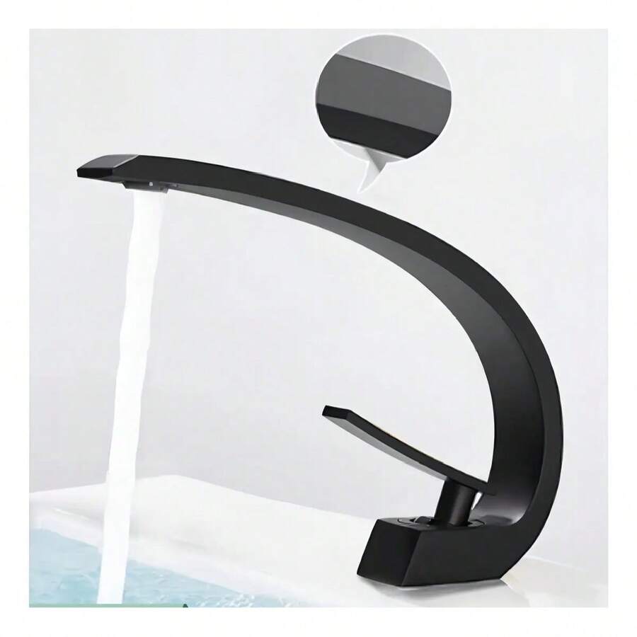 Mcmxtap Plateado/Negro/Dorado Grifo Monomando Mezclador