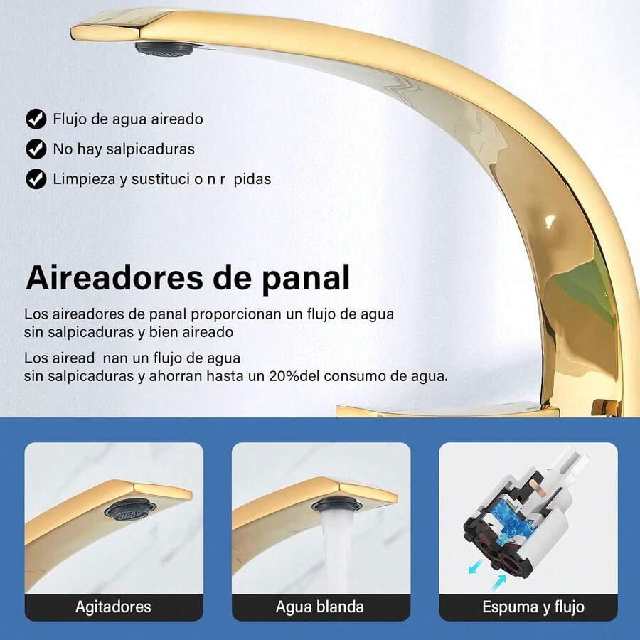 Grifo Monomando Mezclador Llave Fregadero Para Baño