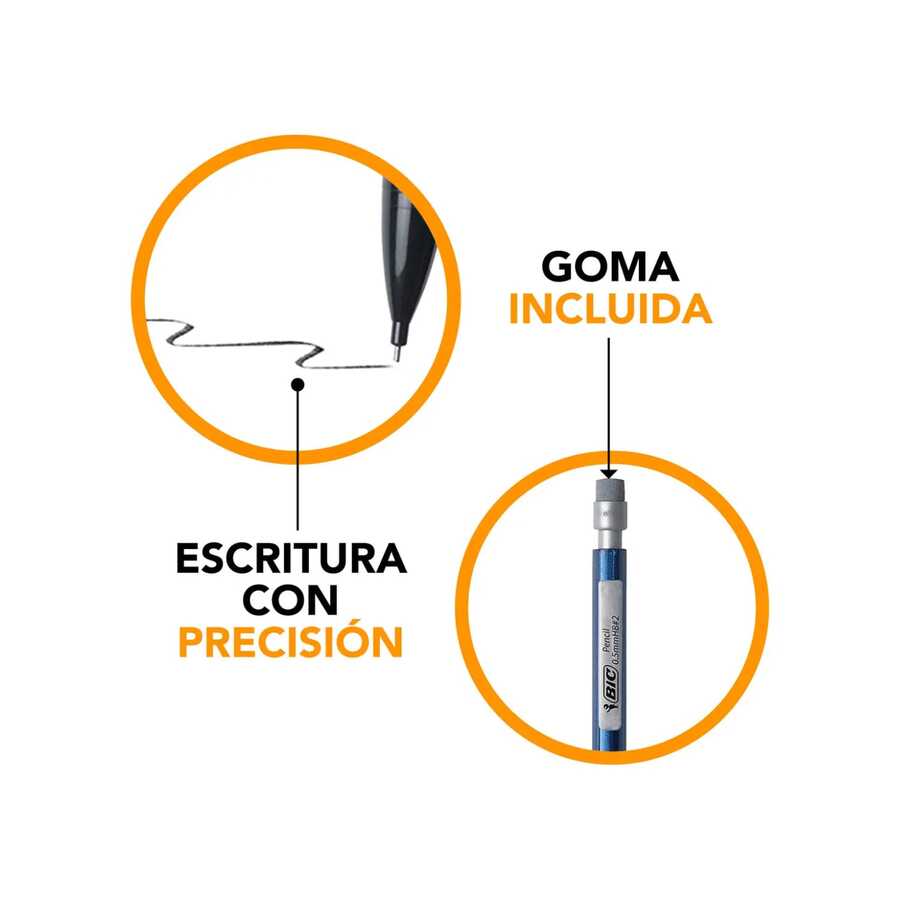 Lapicero BIC Porta Minas 0.5 mm Retráctil