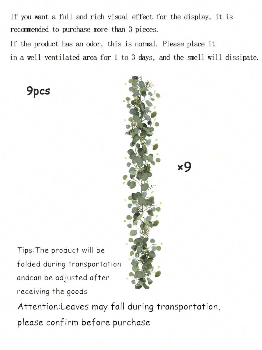 Corona artificial de eucalipto