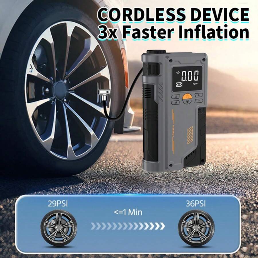 Compresor de Aire e Inflador 10 en 1