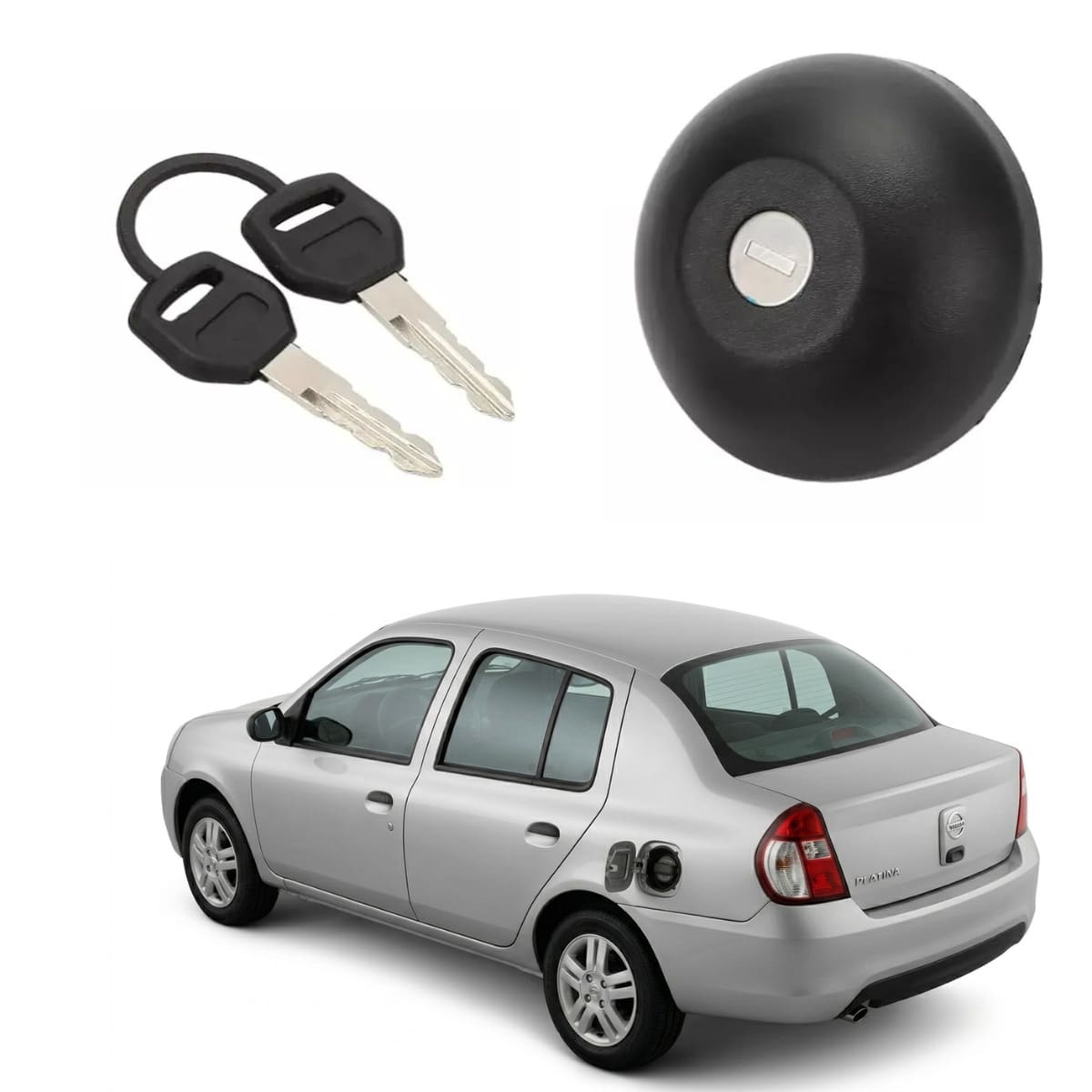 Tapón Tanque Gasolina Cerradura Auto Ns Platina Renault