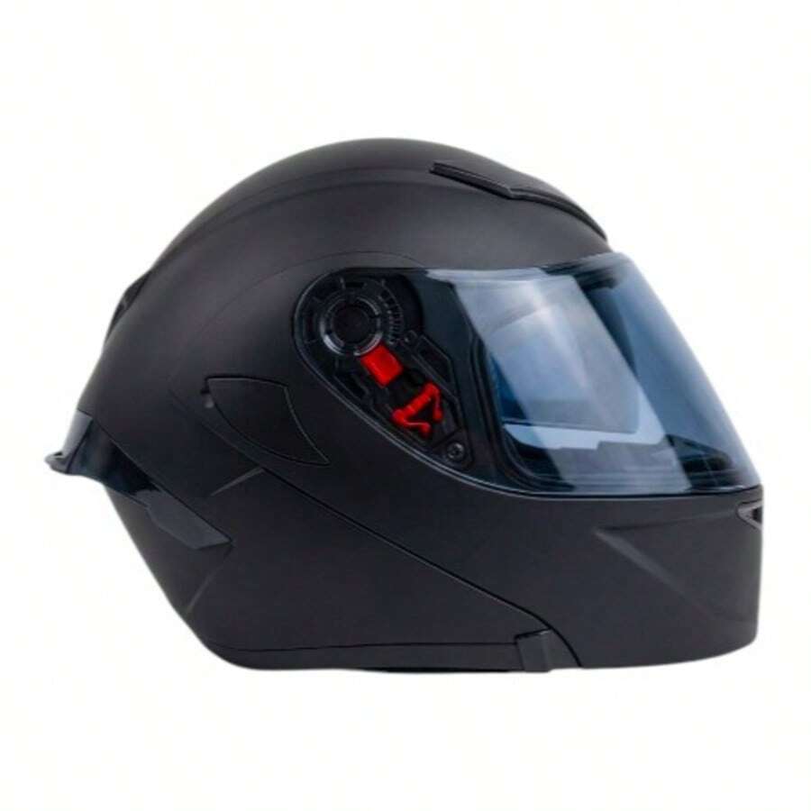 Casco Negro Mate Talla L para Motocicleta | Comodidad y Estilo en Cada Trayecto