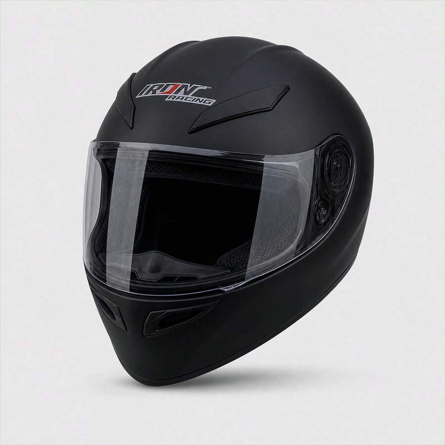 Casco Negro Mate Talla L para Motocicleta | Comodidad y Estilo en Cada Trayecto
