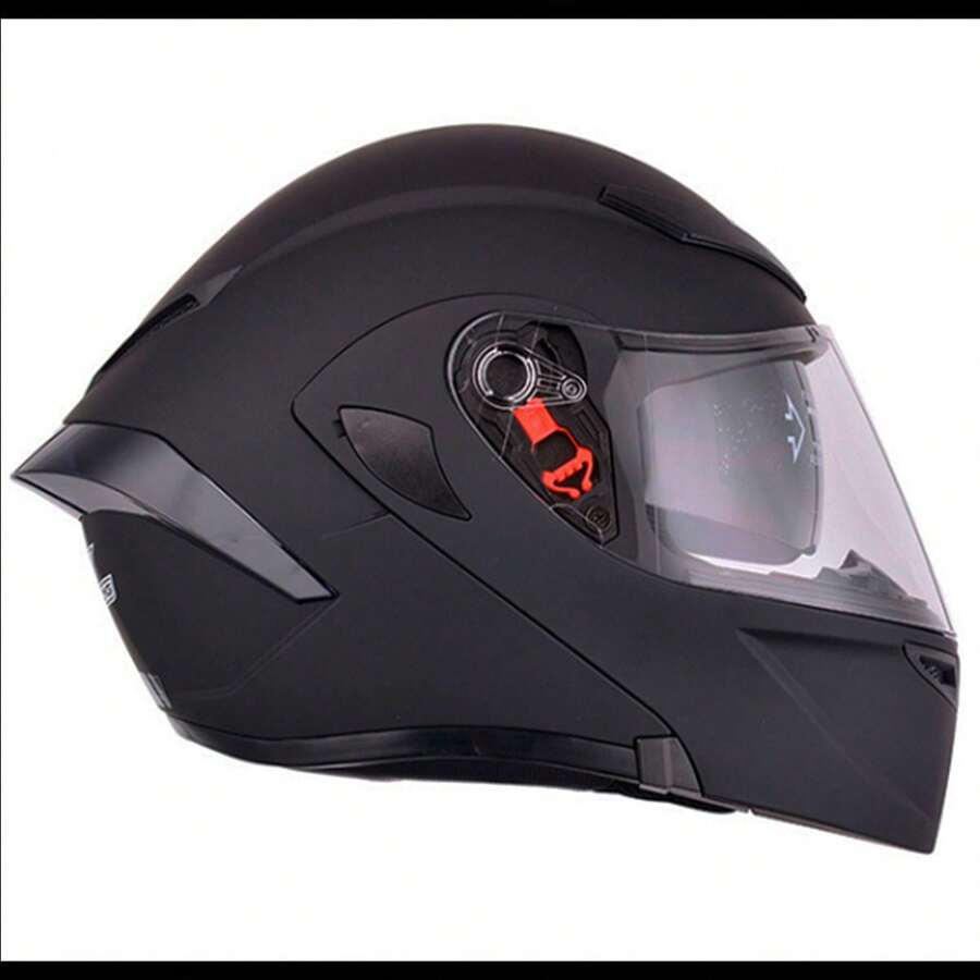 Casco Negro Mate Talla M para Motocicleta | Comodidad y Estilo en Cada Trayecto