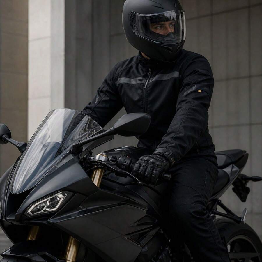 Casco Negro Mate Talla M para Motocicleta | Comodidad y Estilo en Cada Trayecto