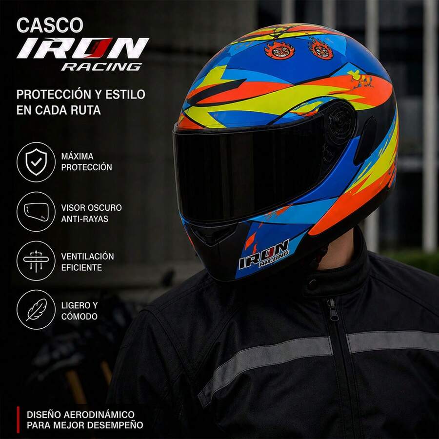 Casco Abatible IRON RACING