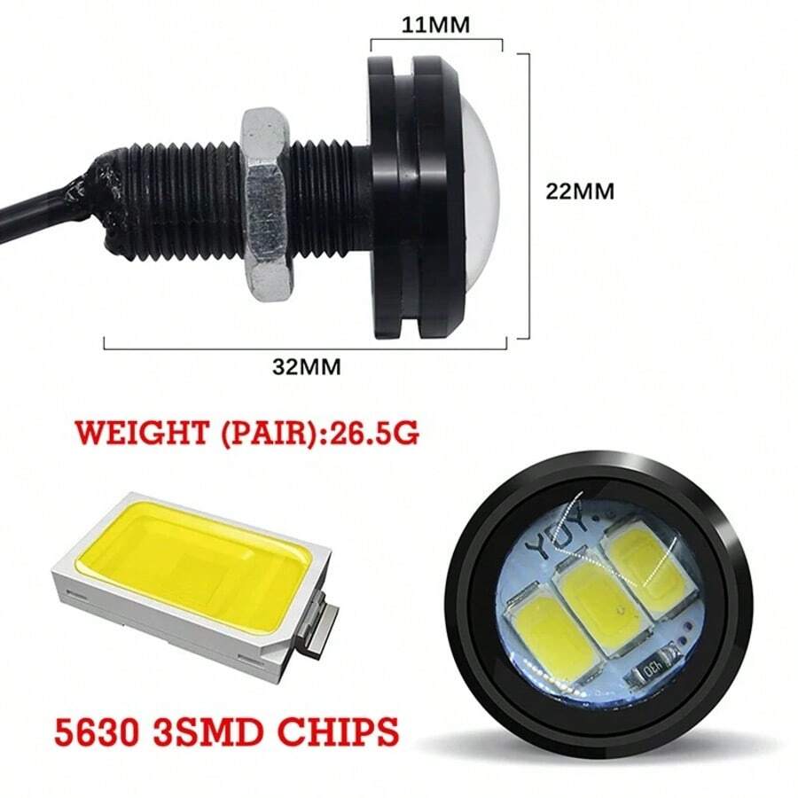 Lámpara LED de circulación para coches o motocicleta