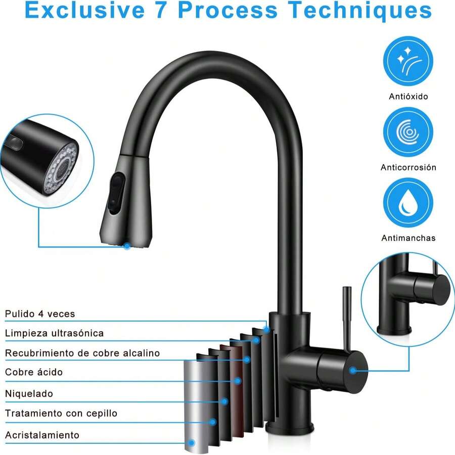 Grifo moderno para tarjas para cocina