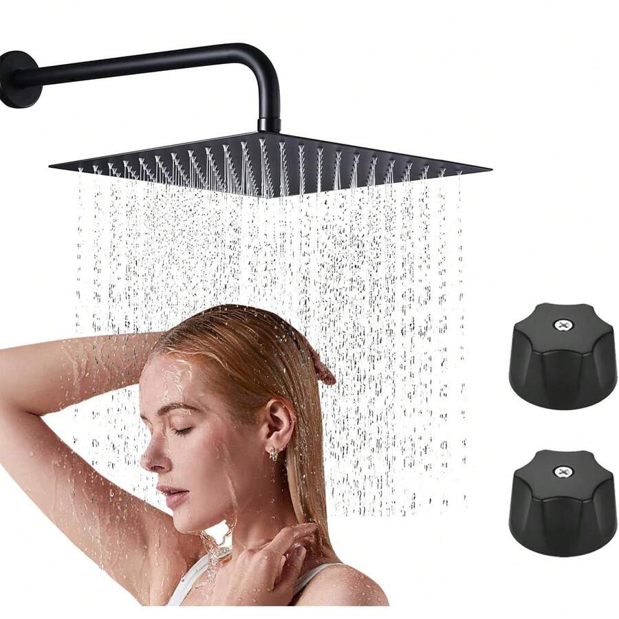 Manerales para Regadera Negro Mate Modernos