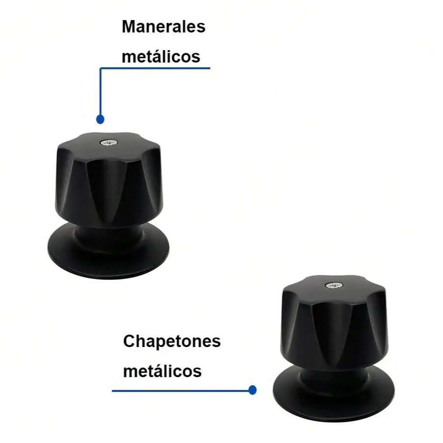 Manerales para Regadera Cromo Modernos, Juego de 2 Piezas