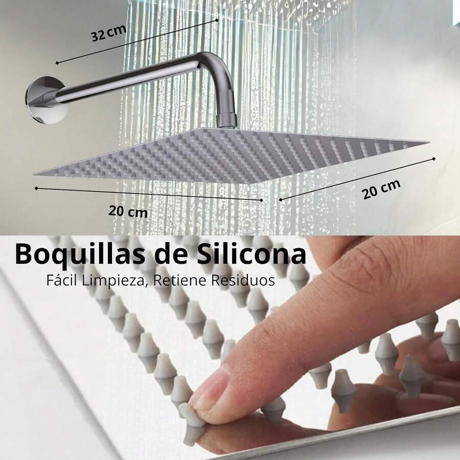 Manerales para Regadera Negro Mate Modernos