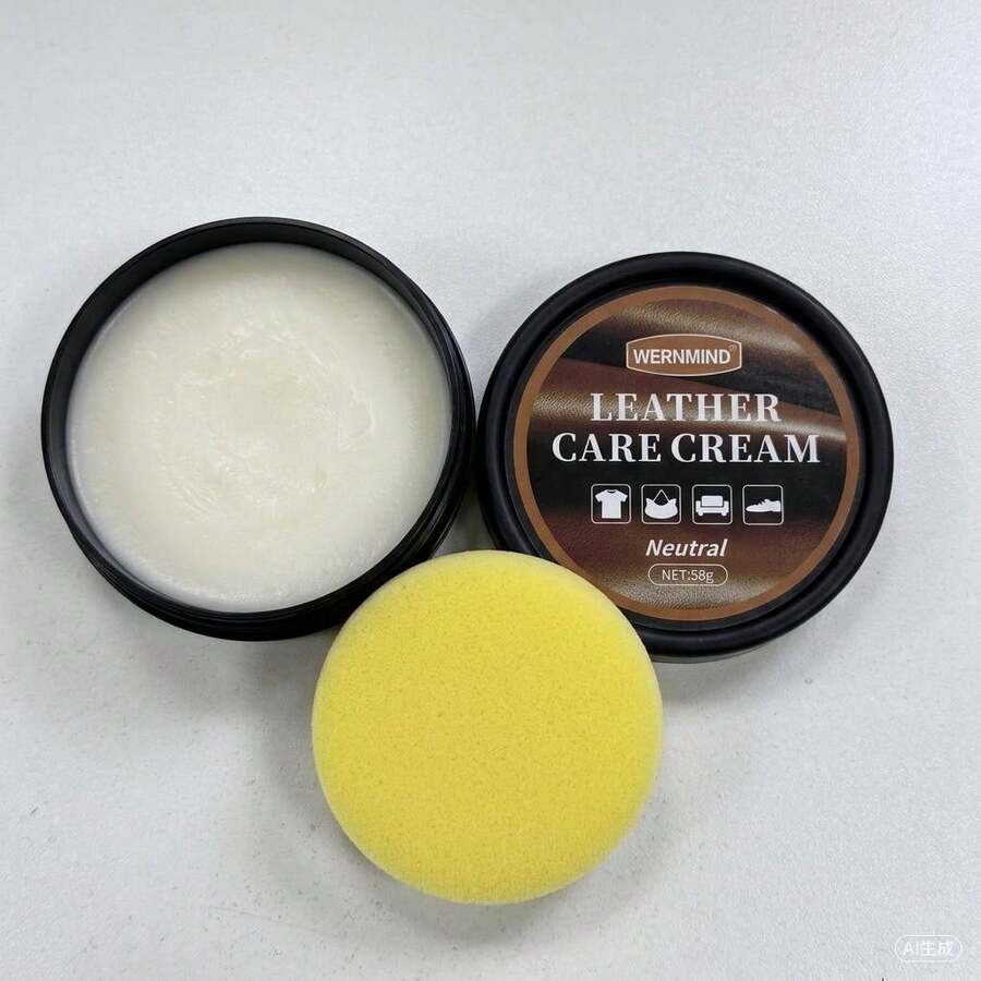Bálsamo nutritivo para cuero con esponja