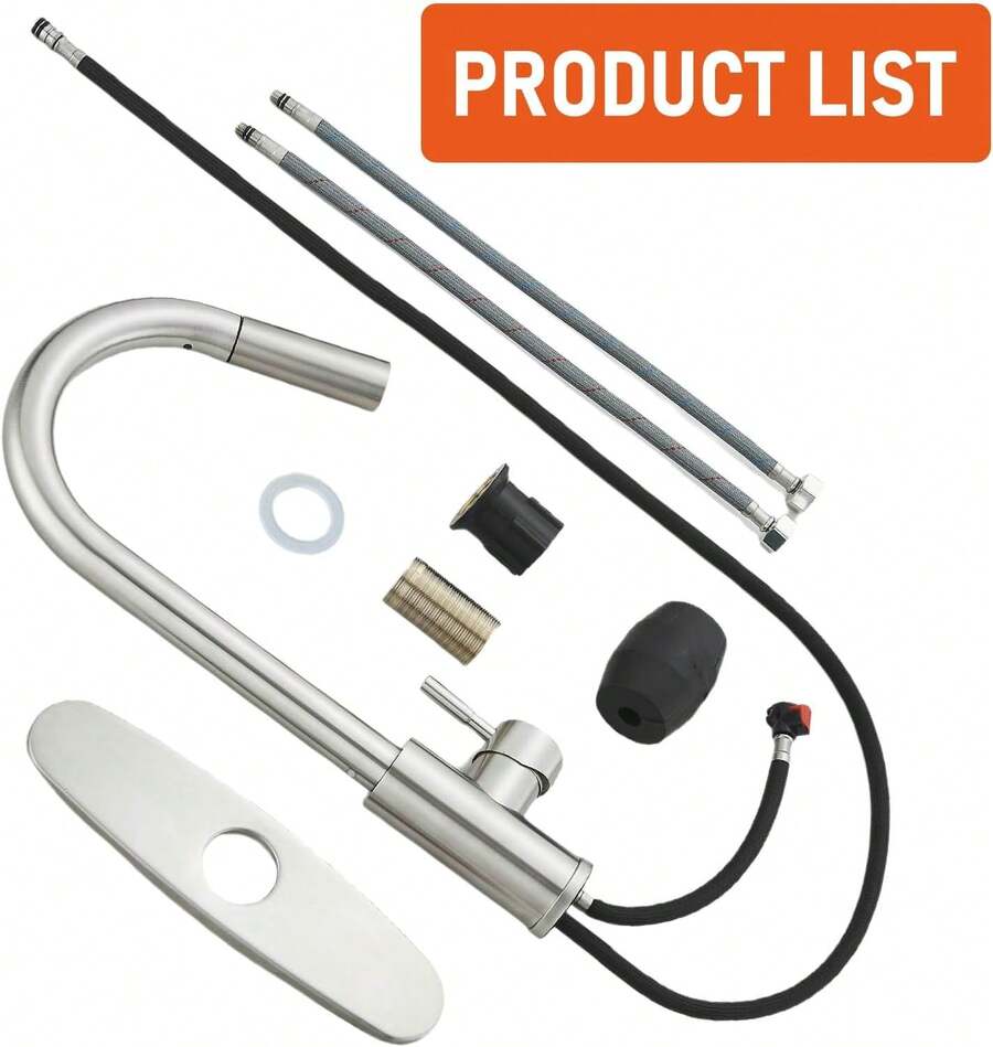 Grifo mezclador de cocina de acero inoxidable
