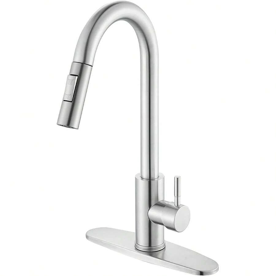 Mcmxtap Grifo mezclador de cocina de acero inoxidable