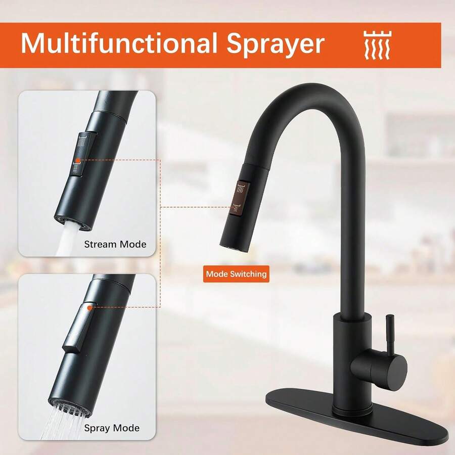 Grifo mezclador de cocina de acero inoxidable