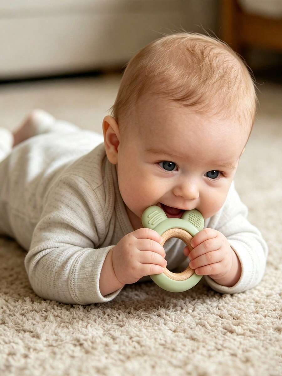 Juguete de dentición de silicona para bebés
