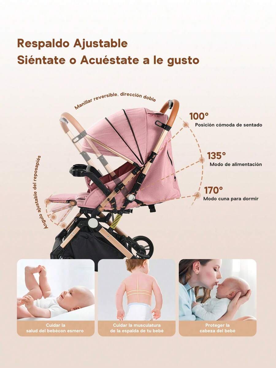 Cochecito de bebé reversible